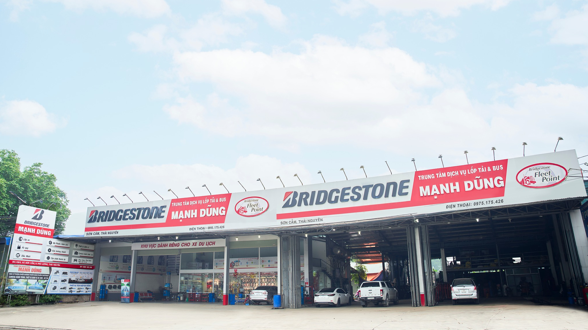 Thái Nguyên: Đại lý Bridgestone B-shop Mạnh Dũng 